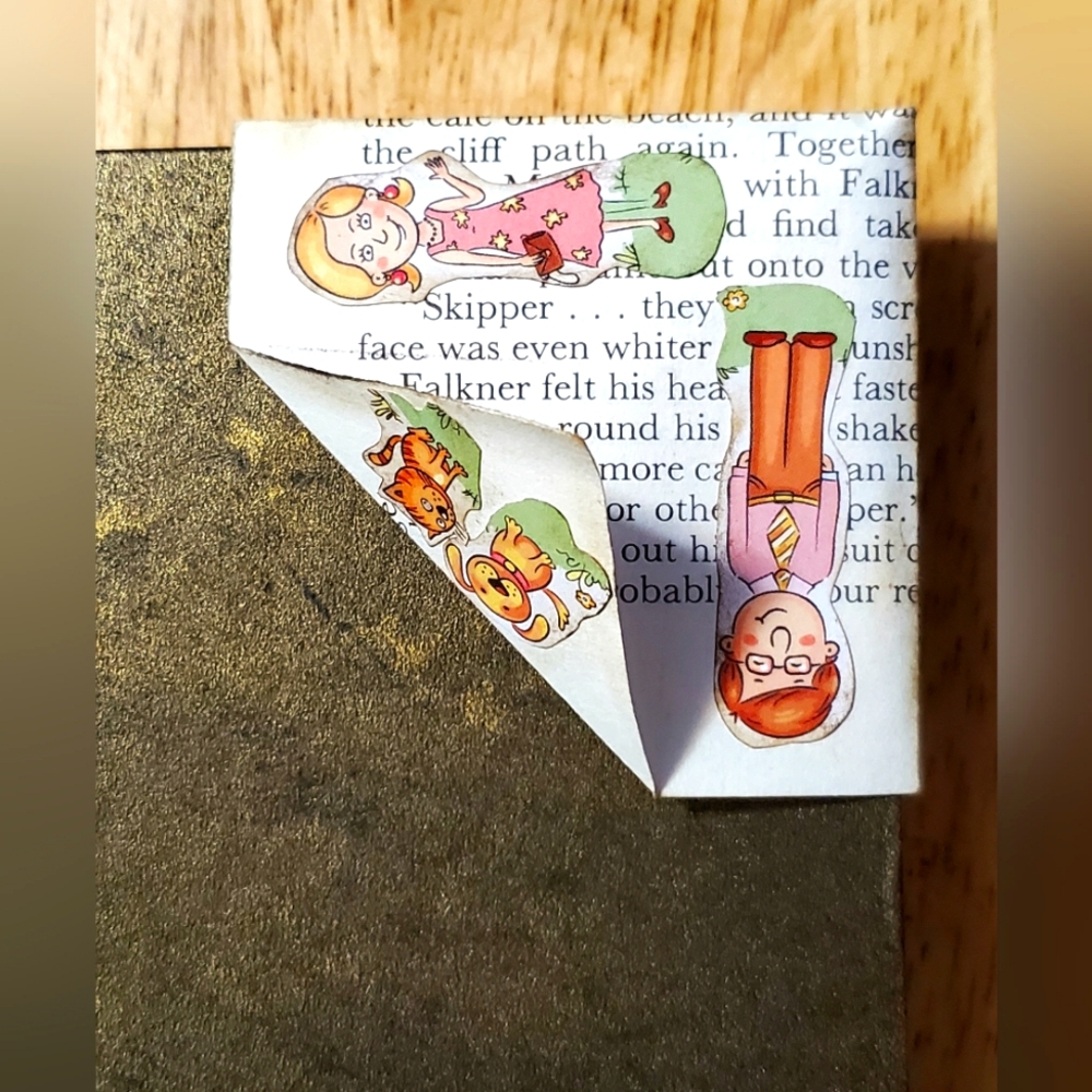 🙏 HAND CRAFTED bookpage bookmark journal card